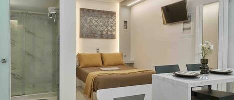 1 chambre, bureau, chambres insonorisées, fer et planche à repasser