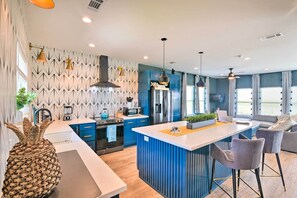 Private kitchen - Peaceful Galveston Getaway w/ Deck: Walk to Beach (Galveston)