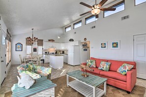 House (2 Bedrooms) | Interior - Galveston Beachfront House w/ Deck & Ocean Views! (Galveston)