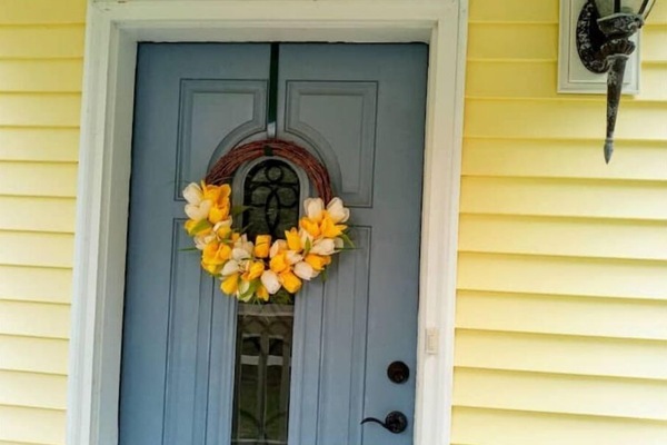 Front door to apartment