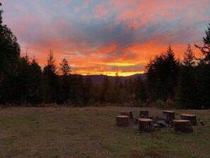 Property grounds - Your own Private Camp.  A unique experience. Sleeping cabin and Glamping tent! (Blue Lake)