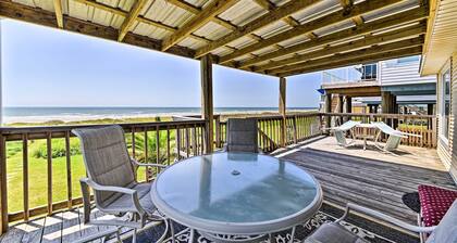 Galveston Beach House w/ Private Deck & Gulf Views