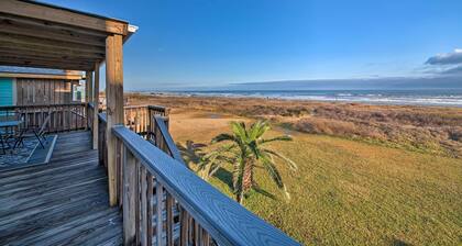 Galveston Beach House w/ Private Deck & Gulf Views