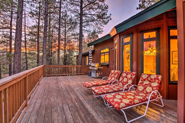 Hike, Ski, Fish: Big Bear Lake Lodge W/ Deck - Big Bear Lake, CA