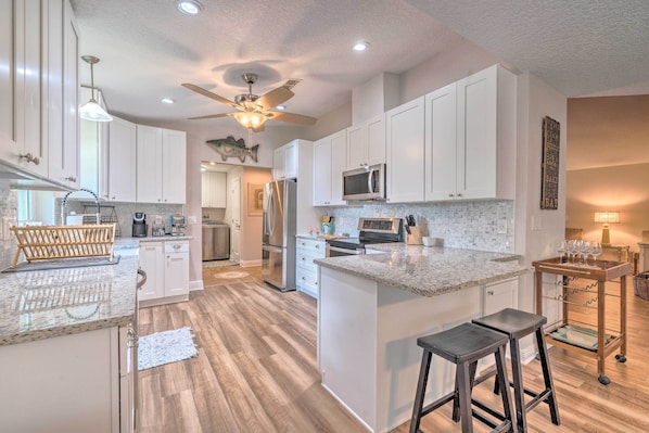 House (3 Bedrooms) | Private kitchen - Waterfront Home on Canal w/ Private Dock & Kayaks (Crystal River)