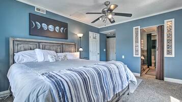 2 bedrooms, iron/ironing board, bed sheets