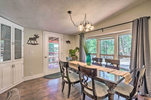 Relaxing Lincoln Forest Retreat w/ Wraparound Deck