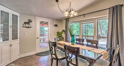 Relaxing Lincoln Forest Retreat w/ Wraparound Deck