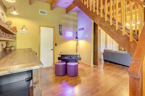 House (3 Bedrooms) | Interior - Game Room & 2 Decks: Walkable Lake Arrowhead Cabin (Lake Arrowhead)