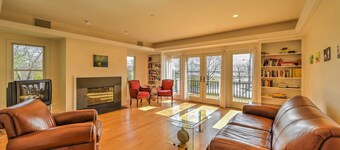Multi-level Marion House: Loft, Deck + Ocean Views