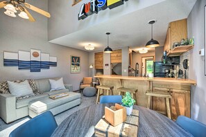 TV, fireplace, books - Ski-in/ski-out Lutsen Retreat w/ Pool Access! (Lutsen)