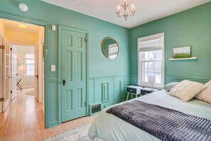 House (3 Bedrooms) | 3 bedrooms, desk, laptop workspace, bed sheets - Charming Minneapolis Home < 1 Mi to Lakes! (Minneapolis)