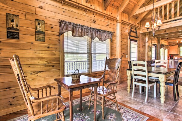 House (2 Bedrooms) | Interior - Idyllic Sevierville Cabin: Deck + Smoky Mtn View! (Sevierville)