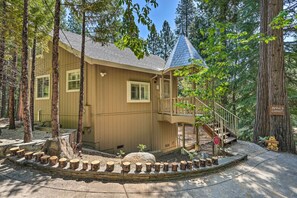 House (2 Bedrooms) | Front of property - 1 Mi to Jenkinson Lake: Apples Chalet w/ Deck (Pollock Pines)