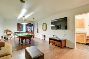 TV, video-game console, books