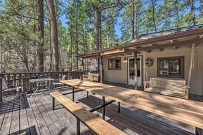Interior - Tranquil Cabin w/ Stream & Deck Near Dtwn Ruidoso! (Ruidoso)