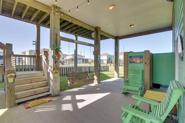 Children’s area - Walk to Shore: Crystal Beach Coastal Home! (Port Bolivar)