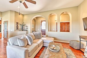 Fireplace - Spanish-style Home w/ Patio & Vineyard Views! (Temecula)