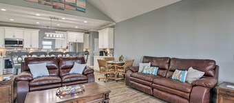 Ocean View + Wraparound Deck: Crystal Beach Home!