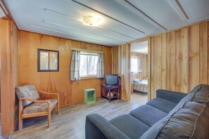 Interior - Rustic Cabin w/ Fire Pit, Steps to Sand Lake! (Stone Lake)