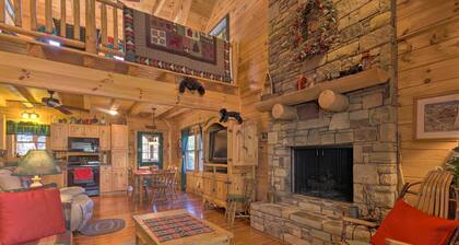 Lake Lure Log Cabin w/ Grill, Near Hiking!