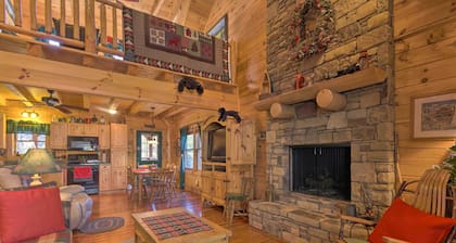 Lake Lure Log Cabin w/ Grill, Near Hiking!