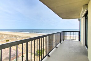 Apartment (3 Bedrooms) | Interior - Balcony + Resort Perks: Beachfront Ocean City Gem (Ocean City)