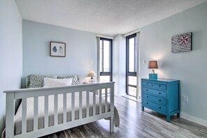 Apartment (3 Bedrooms) | Interior - Balcony + Resort Perks: Beachfront Ocean City Gem (Ocean City)