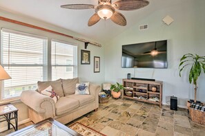 Interior - Pool Access & Walk to Beach: Galveston Home (Galveston)