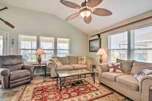 House (2 Bedrooms) | Interior - Pool Access & Walk to Beach: Galveston Home (Galveston)