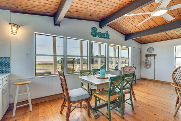 House (2 Bedrooms) | Interior - Gulf Coast Views: Stilted Retreat in Galveston! (Galveston)