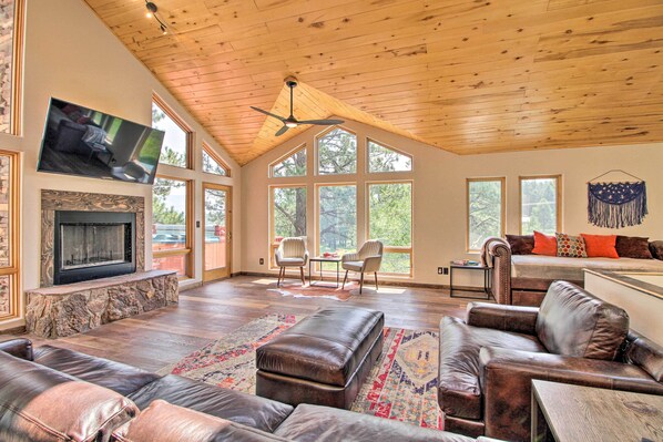 House (3 Bedrooms) | Front of property - Angel Fire Escape w/ Mtn Views - 2 Mi to Gondola! (Angel Fire)