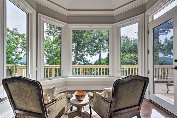 Front of property - Spacious Elk Mountain Sanctuary w/ Deck & Views! (Asheville)