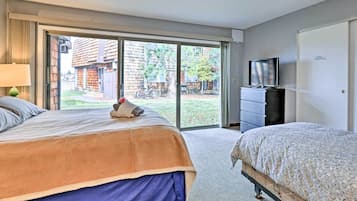 3 bedrooms, iron/ironing board, bed sheets