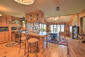 Microwave, oven, stovetop, dishwasher - Spacious Home w/ Dock & Deck on Lake Winnisquam! (Sanbornton)