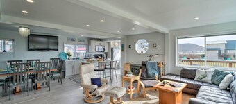 Coastal Retreat: Deck, Ocean Views + Walk to Beach