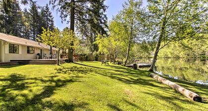 Quiet Lakefront Olympia Home w/ Dock on Half Acre