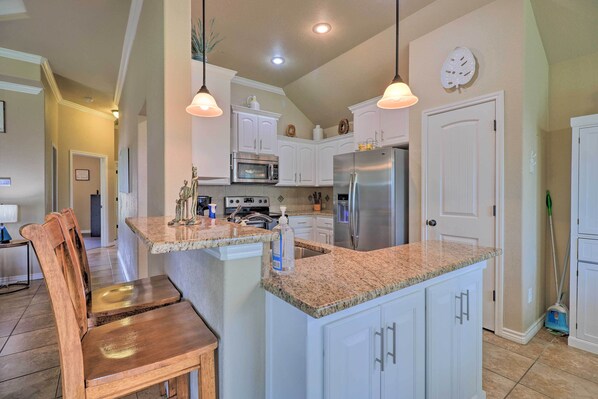 House (3 Bedrooms) | Interior - Unwind Fireside! Harker Family Retreat w/ Yard (Harker Heights)