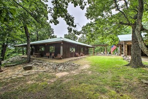 House (4 Bedrooms) | Front of property - 'pine Lodge Cabin' on 450 Acres in Ozark Mountains (Compton)