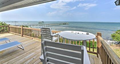 Waterfront Harkers Island Home: Sunset View & Dock