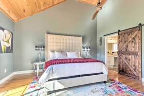 House (3 Bedrooms) | 3 bedrooms, iron/ironing board, bed sheets - Asheville Retreat w/ Game Room & Mountain Views! (Asheville)