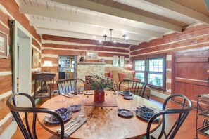 House (2 Bedrooms) | Interior - Restored Buchanan Log Cabin on 9-mile Creek! (Buchanan)