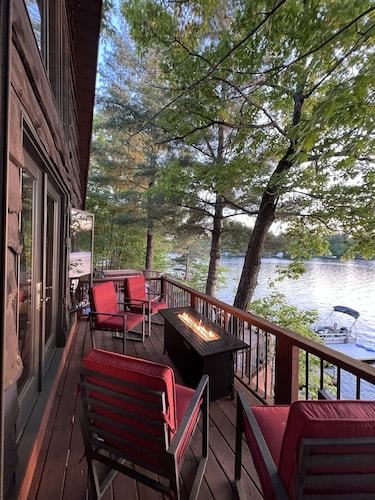 Adirondack Area Trout Lake Waterfront Cottage, Hot Tub, Pontoon Boat, Upstate NY