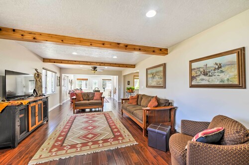 Spacious Mancos Home w/ Furnished Deck & Yard!