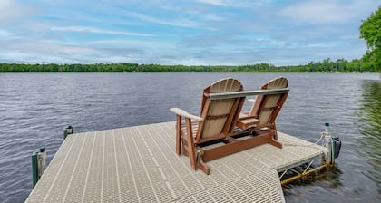 Private Dock + Screened Porch: Echo Lake Cabin