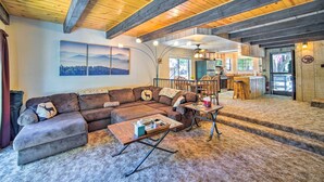 House (2 Bedrooms) | Living area - San Bernardino Mtn Retreat w/ Furnished Deck (Running Springs)