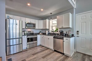 House (3 Bedrooms) | Interior - Private Boat Dock & Deck: Lakefront Home! (Lake Ozark)