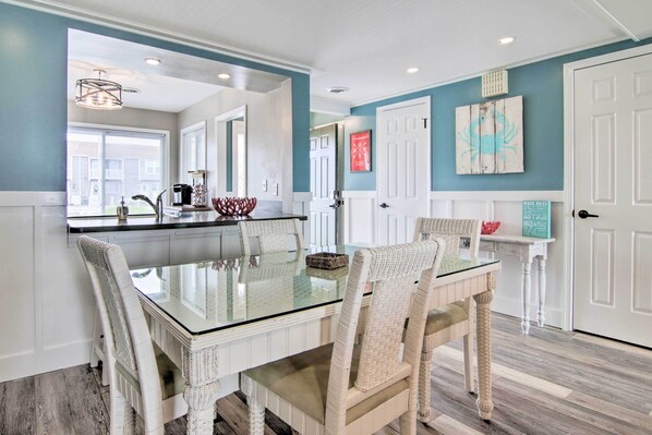 Interior - Walk to Maryland Beach: Canal-front Escape w/ Dock (Ocean City)