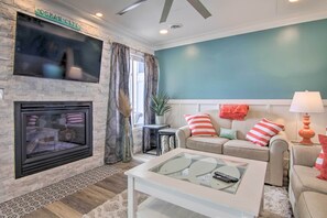 Interior - Walk to Maryland Beach: Canal-front Escape w/ Dock (Ocean City)