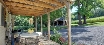 Secluded Lothian Farmhouse on 45 Acres w/ Fire Pit